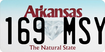 AR license plate 169MSY