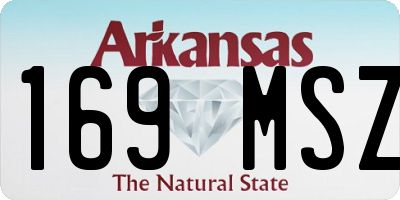 AR license plate 169MSZ
