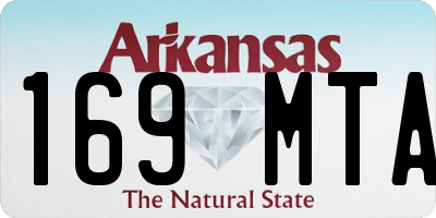 AR license plate 169MTA