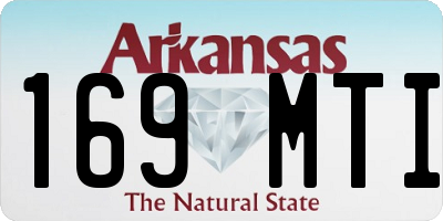 AR license plate 169MTI