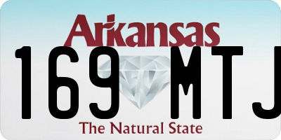 AR license plate 169MTJ