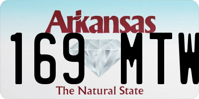 AR license plate 169MTW
