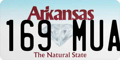 AR license plate 169MUA