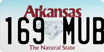 AR license plate 169MUB