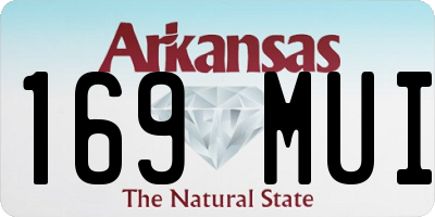 AR license plate 169MUI