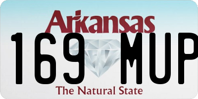 AR license plate 169MUP