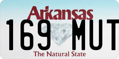 AR license plate 169MUT