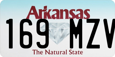 AR license plate 169MZV