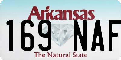 AR license plate 169NAF