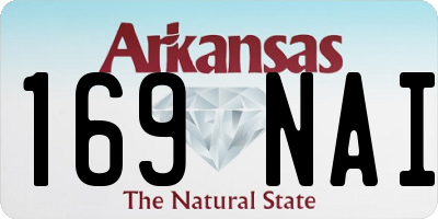 AR license plate 169NAI