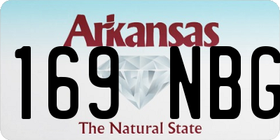 AR license plate 169NBG