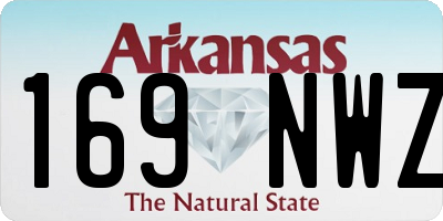 AR license plate 169NWZ