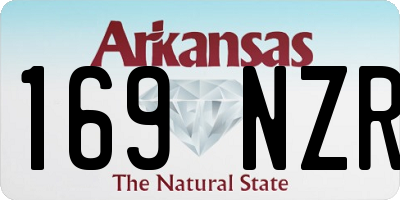 AR license plate 169NZR