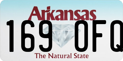 AR license plate 169OFQ