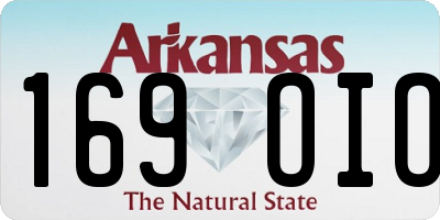AR license plate 169OIO