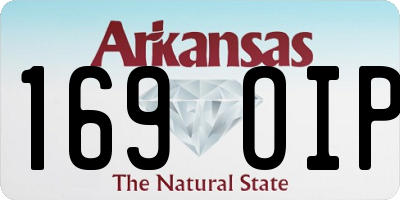 AR license plate 169OIP