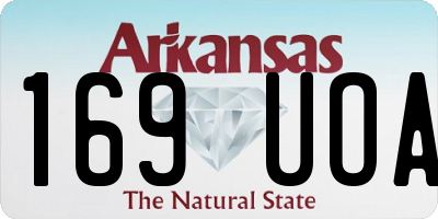 AR license plate 169UOA