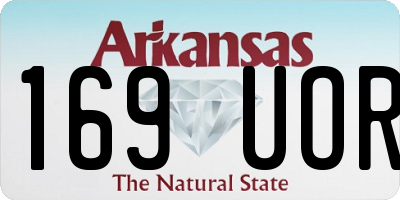 AR license plate 169UOR