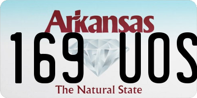 AR license plate 169UOS