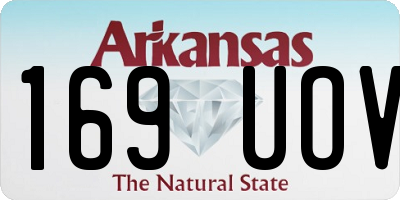 AR license plate 169UOV