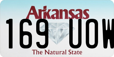 AR license plate 169UOW