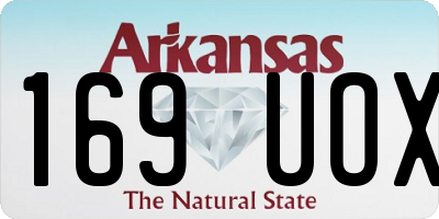 AR license plate 169UOX