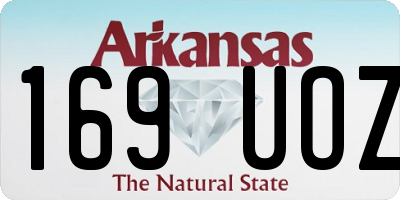AR license plate 169UOZ
