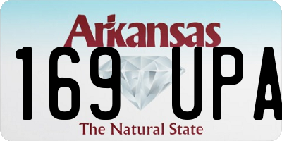 AR license plate 169UPA