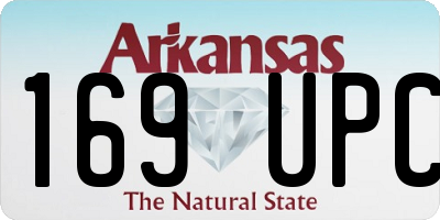 AR license plate 169UPC