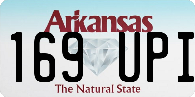 AR license plate 169UPI