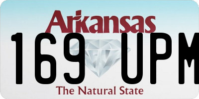 AR license plate 169UPM