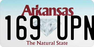 AR license plate 169UPN