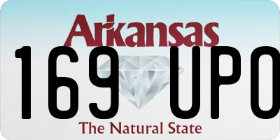 AR license plate 169UPO