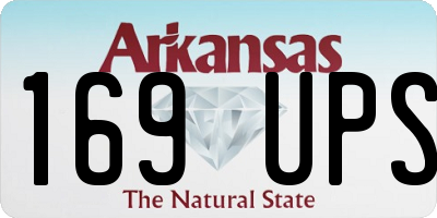 AR license plate 169UPS