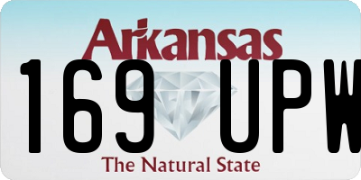 AR license plate 169UPW