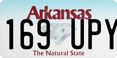 AR license plate 169UPY