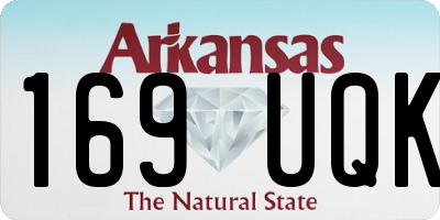AR license plate 169UQK