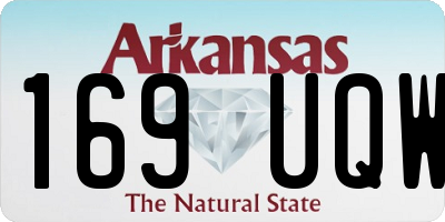 AR license plate 169UQW
