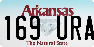 AR license plate 169URA