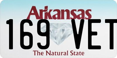 AR license plate 169VET