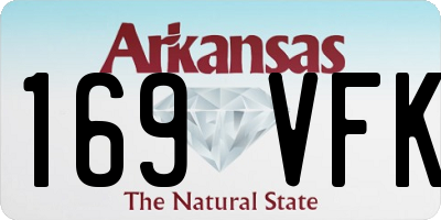 AR license plate 169VFK