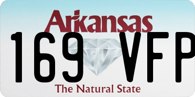 AR license plate 169VFP