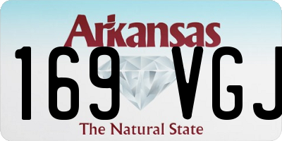 AR license plate 169VGJ