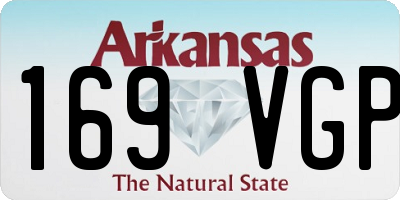 AR license plate 169VGP