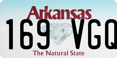 AR license plate 169VGQ