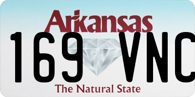 AR license plate 169VNC