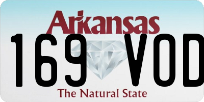 AR license plate 169VOD