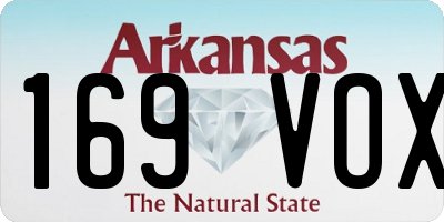 AR license plate 169VOX