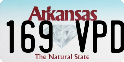 AR license plate 169VPD