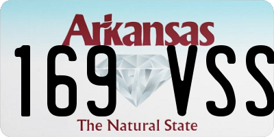 AR license plate 169VSS